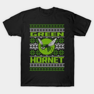 Ugly Christmas Sweater - Green Hornet T-Shirt